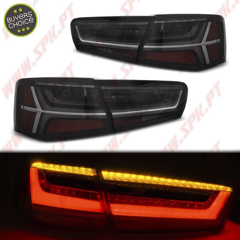 Farolins LED Smoke+Black - Audi A6 C7 Sedan (2011-2014) Farolins LED Smoke+Black - Audi A6 C7 Sedan (2011-2014)