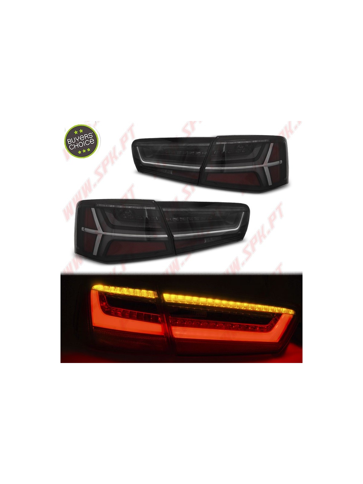 Farolins LED Smoke+Black - Audi A6 C7 Sedan (2011-2014)