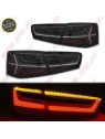 Farolins LED Smoke+Black - Audi A6 C7 Sedan (2011-2014) Farolins LED Smoke+Black - Audi A6 C7 Sedan (2011-2014)