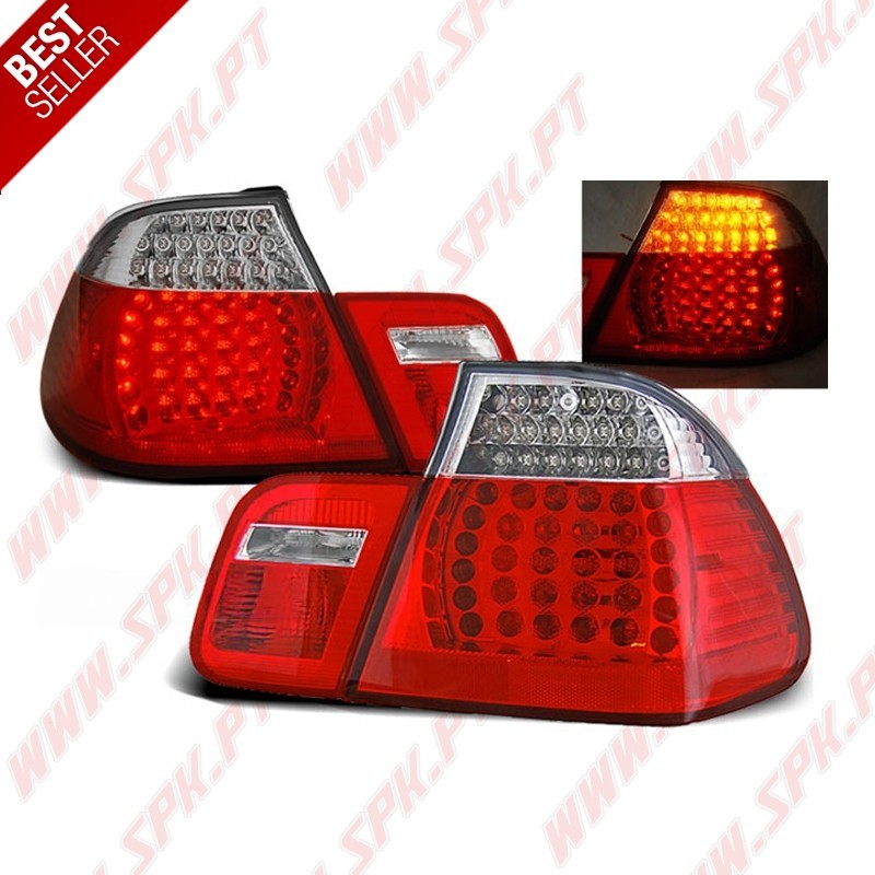 Farolins LED Red+Clear - BMW E46 Sedan (1998-2005) Farolins LED Red+Clear - BMW E46 Sedan (1998-2005)