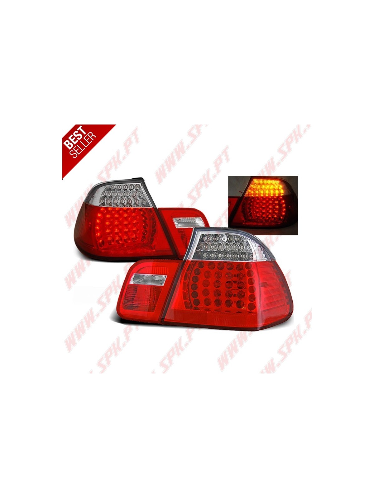 Farolins LED Red+Clear - BMW E46 Sedan (1998-2005) Farolins LED Red+Clear - BMW E46 Sedan (1998-2005)