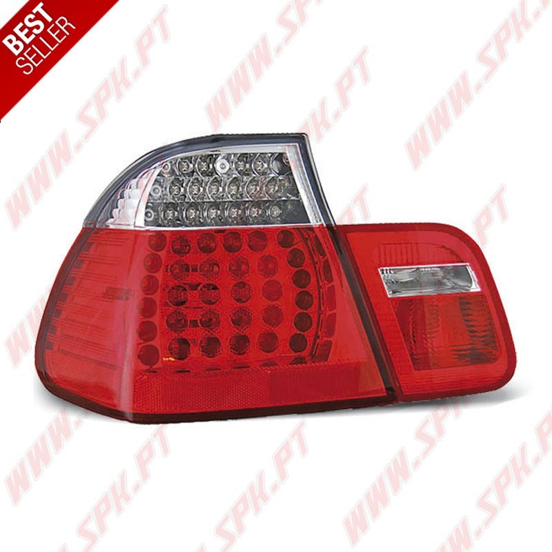 Farolins LED Red+Clear - BMW E46 Sedan (1998-2005) Farolins LED Red+Clear - BMW E46 Sedan (1998-2005)