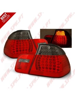 Farolins LED Red+Smoke - BMW E46 Sedan (1998-2005)