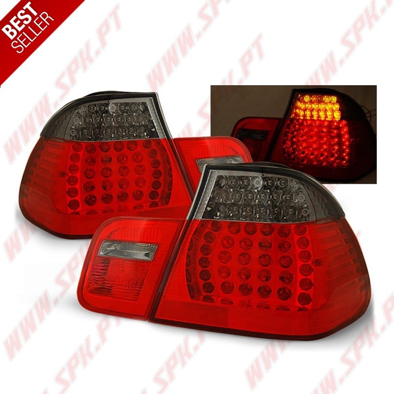 Farolins LED Red+Smoke - BMW E46 Sedan (1998-2005) Farolins LED Red+Smoke - BMW E46 Sedan (1998-2005)