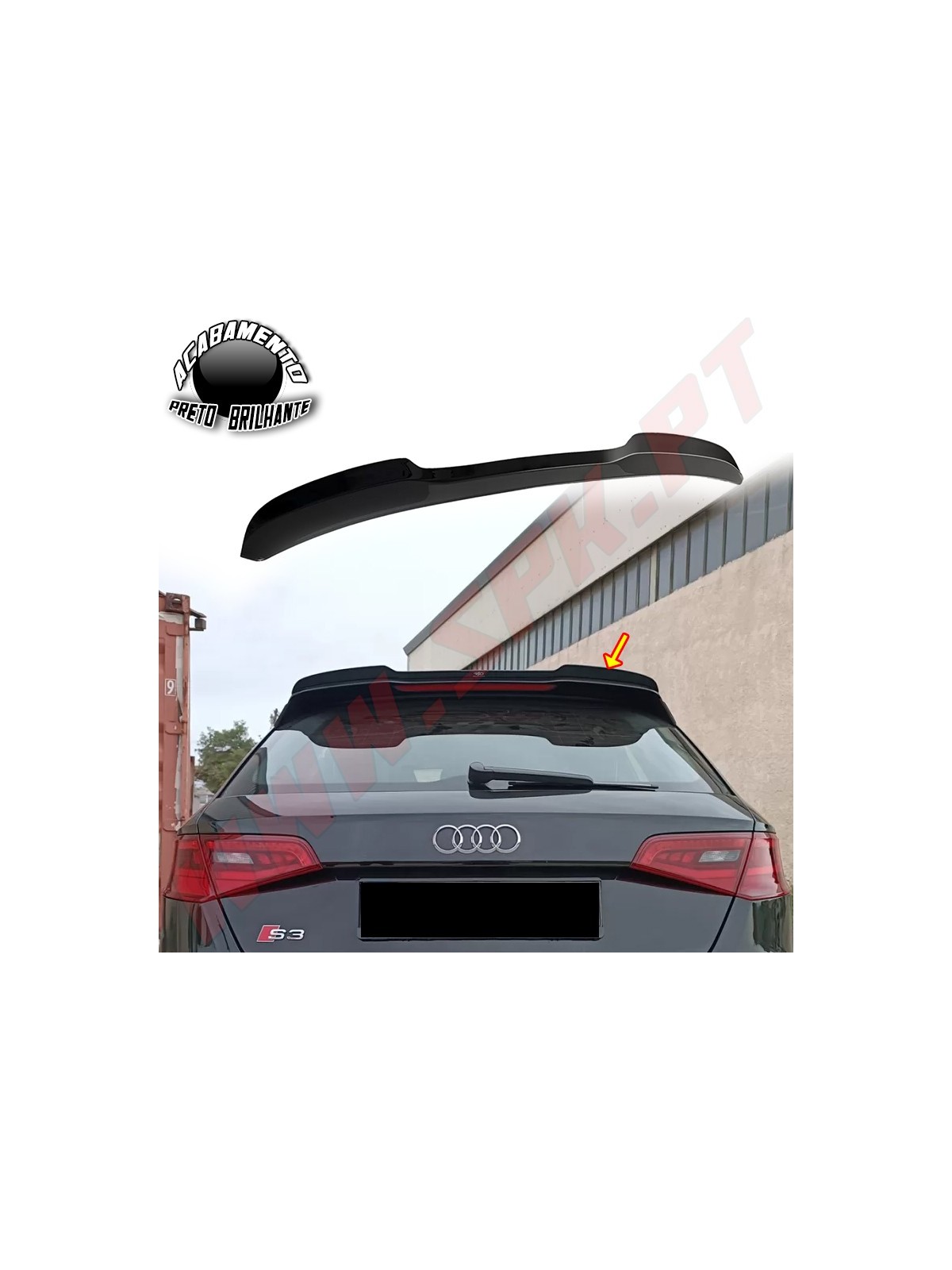 Extensão de Aileron Audi A3 8V S-Line / S3 (2012-2019)