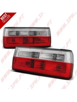Farolins Look Cristal Red+Clear - BMW E30 Sedan / Coupe / Cabrio / Touring (1987-1994)
