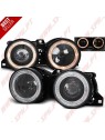 Faróis Angel Eyes Look Cross Black - BMW E30 (1982-1994) Faróis Angel Eyes Look Cross Black - BMW E30 (1982-1994)