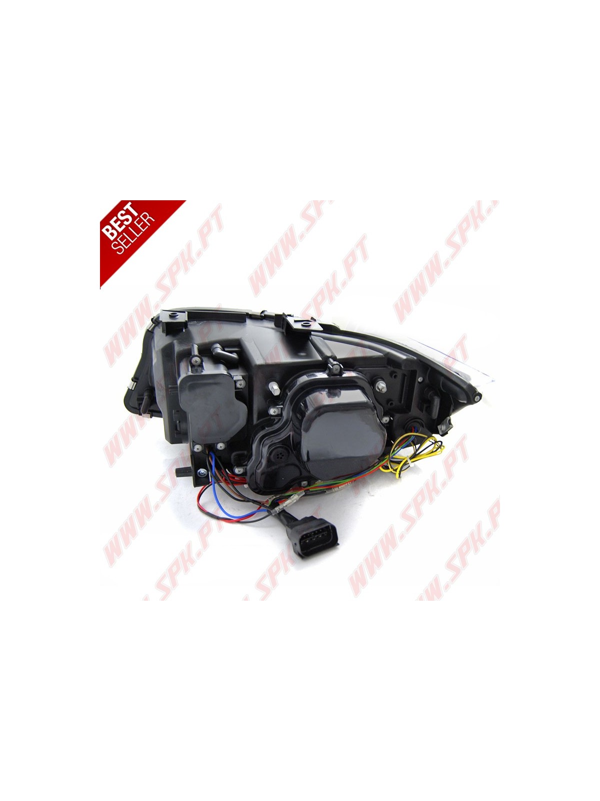 Faróis 3D XENON Angel Eyes / Black - BMW E90 / E91 LCI (2009-2011)