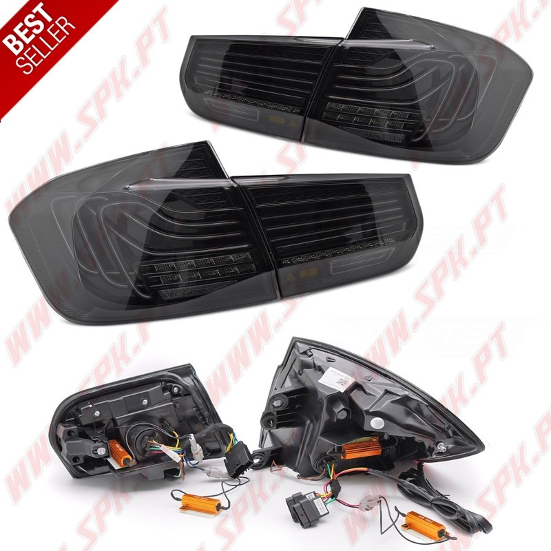 Farolins LASER-LED Smoke - BMW F30 Sedan (2011-2018) Farolins LASER-LED Smoke - BMW F30 Sedan (2011-2018)