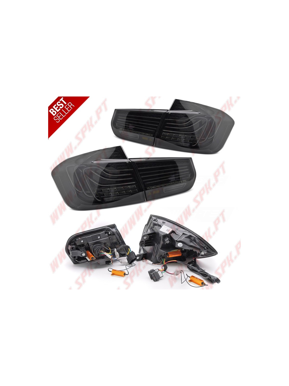 Farolins LASER-LED Smoke - BMW F30 Sedan (2011-2018) Farolins LASER-LED Smoke - BMW F30 Sedan (2011-2018)