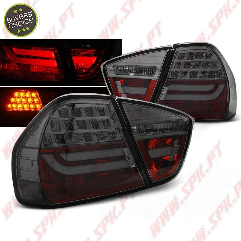 Farolins LED-BAR Smoke - BMW E90 Sedan (2005-2008) Farolins LED-BAR Smoke - BMW E90 Sedan (2005-2008)