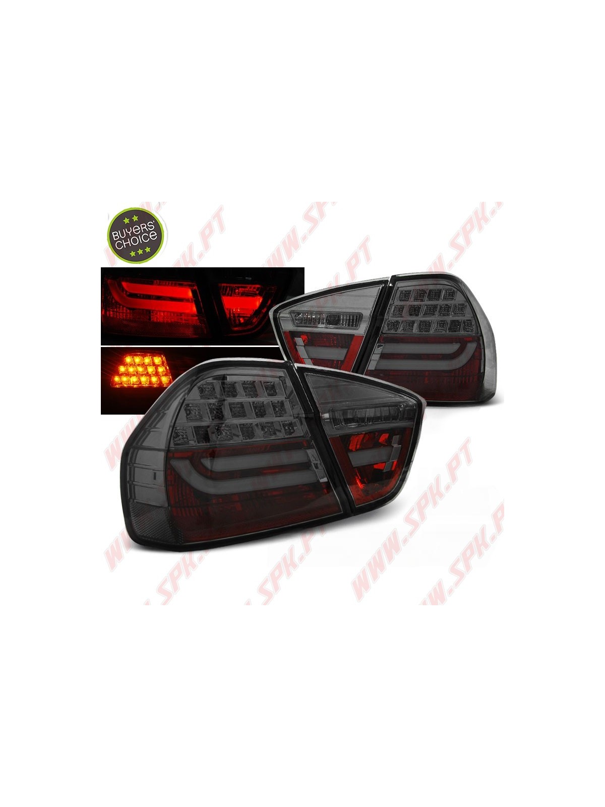 Farolins LED-BAR Smoke - BMW E90 Sedan (2005-2008) Farolins LED-BAR Smoke - BMW E90 Sedan (2005-2008)