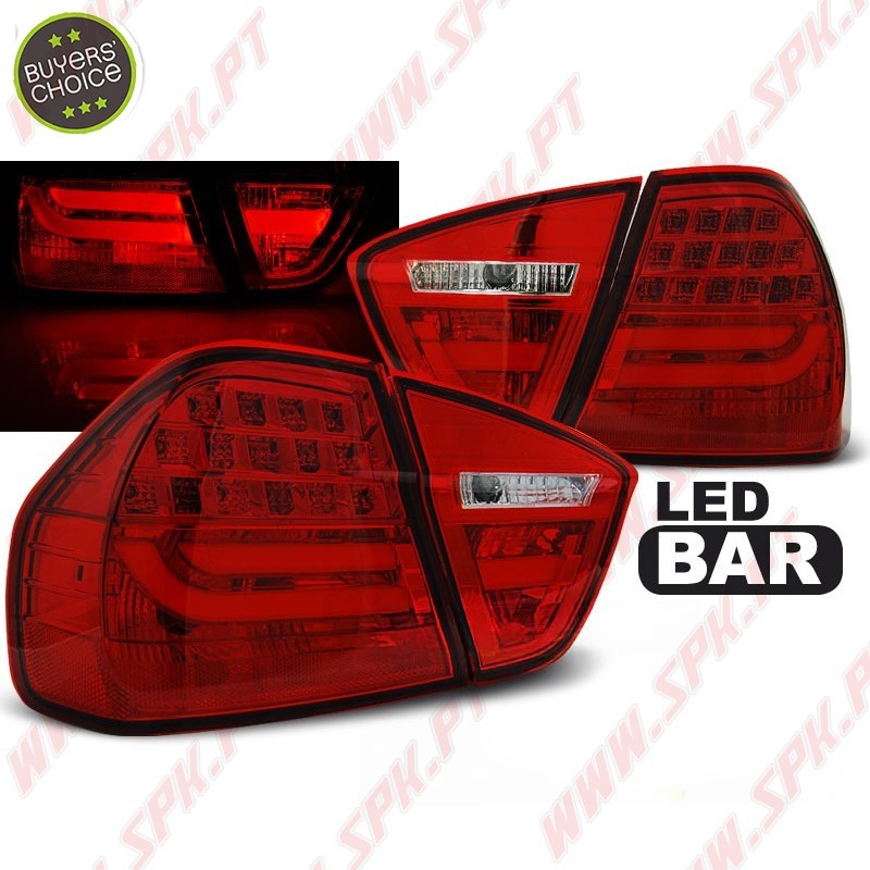 Farolins LED-BAR Red - BMW E90 Sedan (2005-2008) Farolins LED-BAR Red - BMW E90 Sedan (2005-2008)