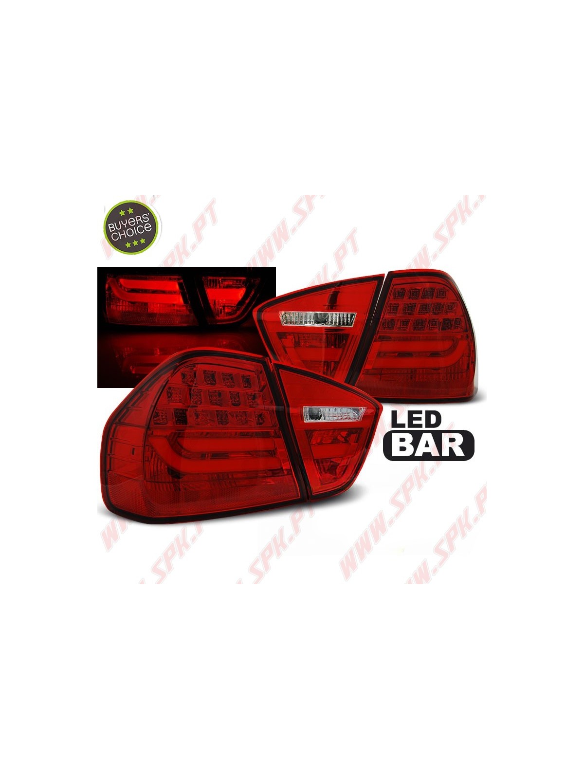 Farolins LED-BAR Red - BMW E90 Sedan (2005-2008) Farolins LED-BAR Red - BMW E90 Sedan (2005-2008)