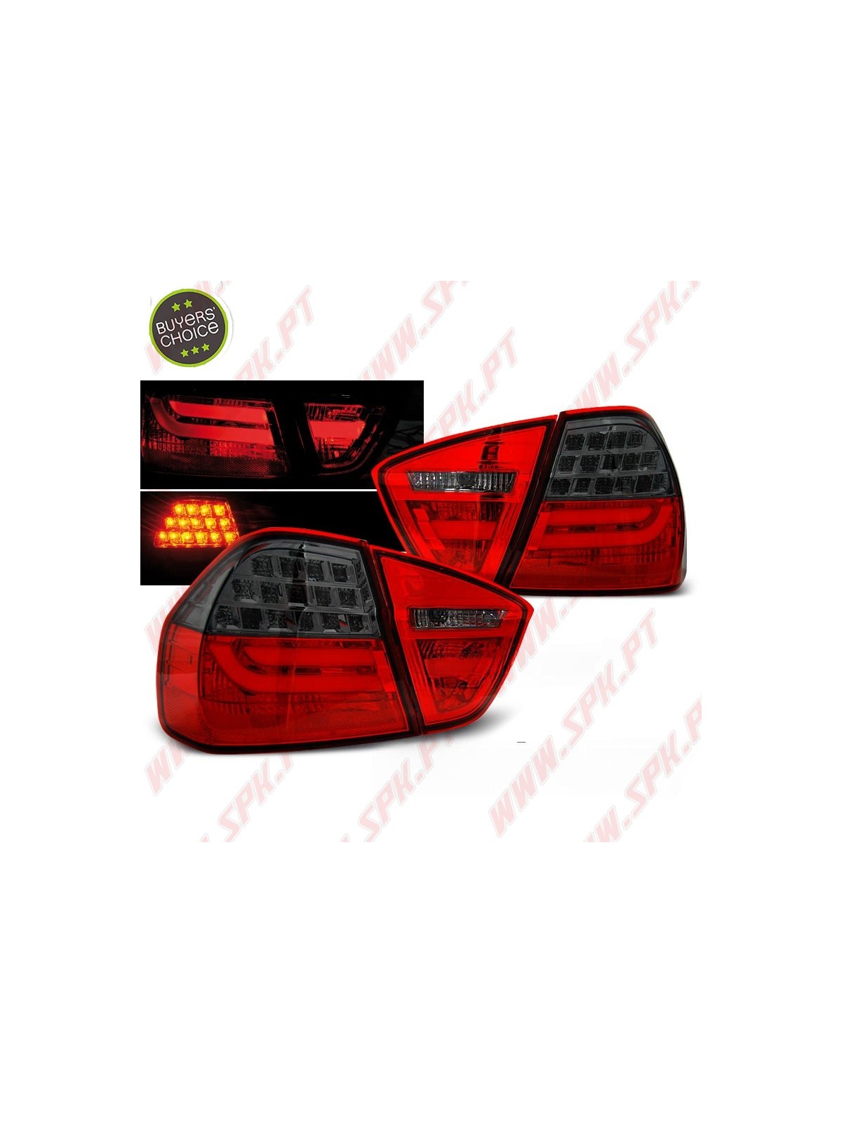 Farolins LED-BAR Red+Smoke - BMW E90 Sedan (2005-2008)