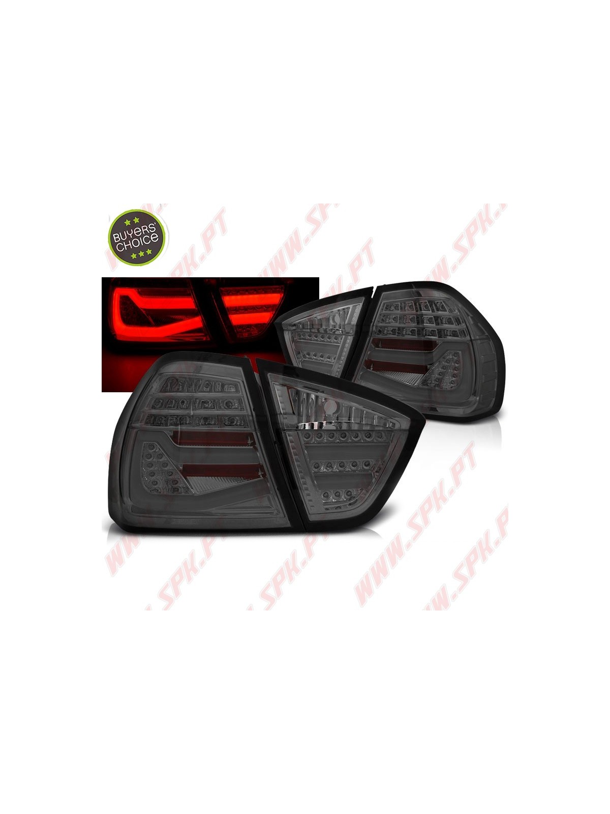Farolins LED-BAR Chrome+Smoke - BMW E90 Sedan (2005-2008) Farolins LED-BAR Chrome+Smoke - BMW E90 Sedan (2005-2008)