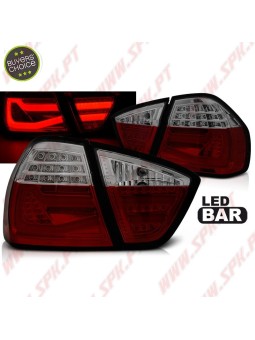 Farolins LED-BAR Red+Clear Smoke - BMW E90 Sedan (2005-2008)