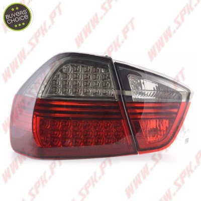 Farolins LED Red+Clear Smoke - BMW E90 Sedan (2005-2008)