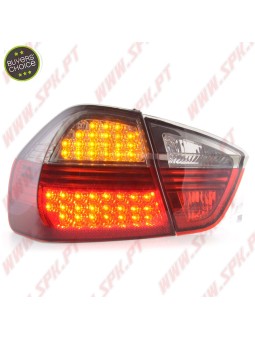 Farolins LED Red+Clear Smoke - BMW E90 Sedan (2005-2008)