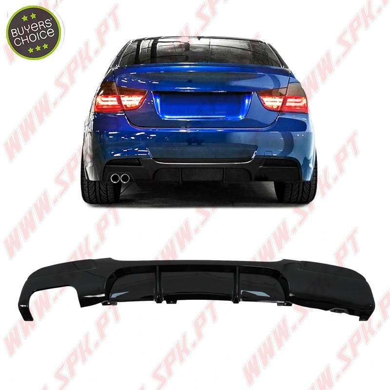 Difusor Traseiro Look M-Performance - BMW E90 / E91 (2005-2011)
