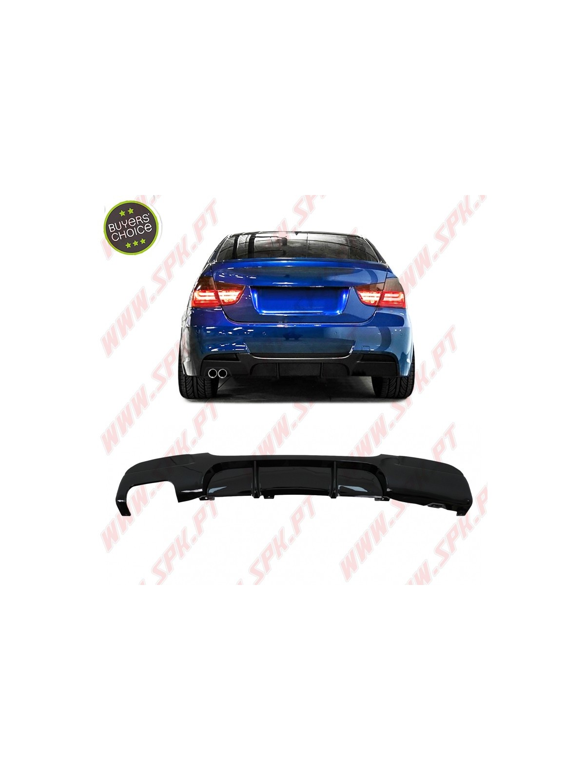 Difusor Traseiro Look M-Performance - BMW E90 / E91 (2005-2011) Difusor Traseiro Look M-Performance - BMW E90 / E91 (2005-2011)