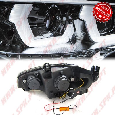 Faróis Tube-Light 3D - Chrome - BMW X5 E70 (2007-2013)