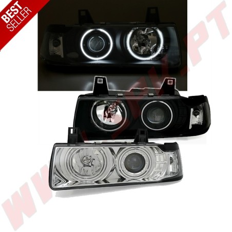 Faróis Angel Eyes CCFL - BMW E36 Coupe / Cabrio (1990-1998)