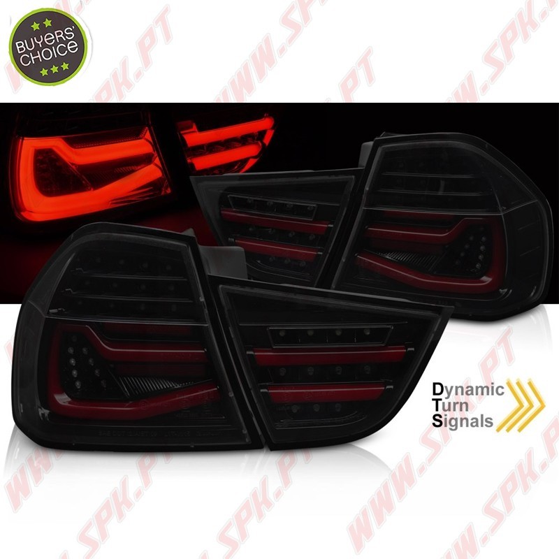 Farolins LED-BAR Black+Smoke - BMW E90 LCI Sedan (2009-2011) Farolins LED-BAR Black+Smoke - BMW E90 LCI Sedan (2009-2011)