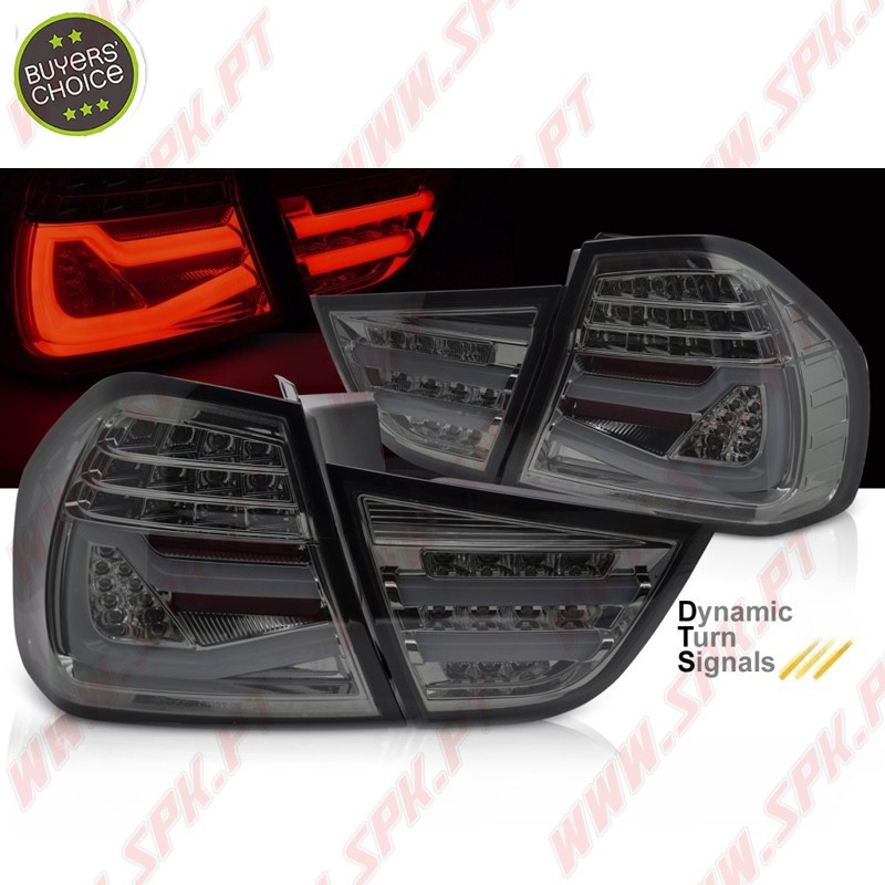 Farolins LED-BAR Chrome+Smoke - BMW E90 LCI Sedan (2009-2011) Farolins LED-BAR Chrome+Smoke - BMW E90 LCI Sedan (2009-2011)