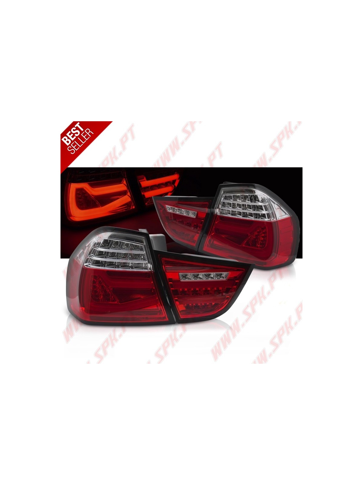 Farolins LED-BAR Red+Clear - BMW E90 LCI Sedan (2009-2011)