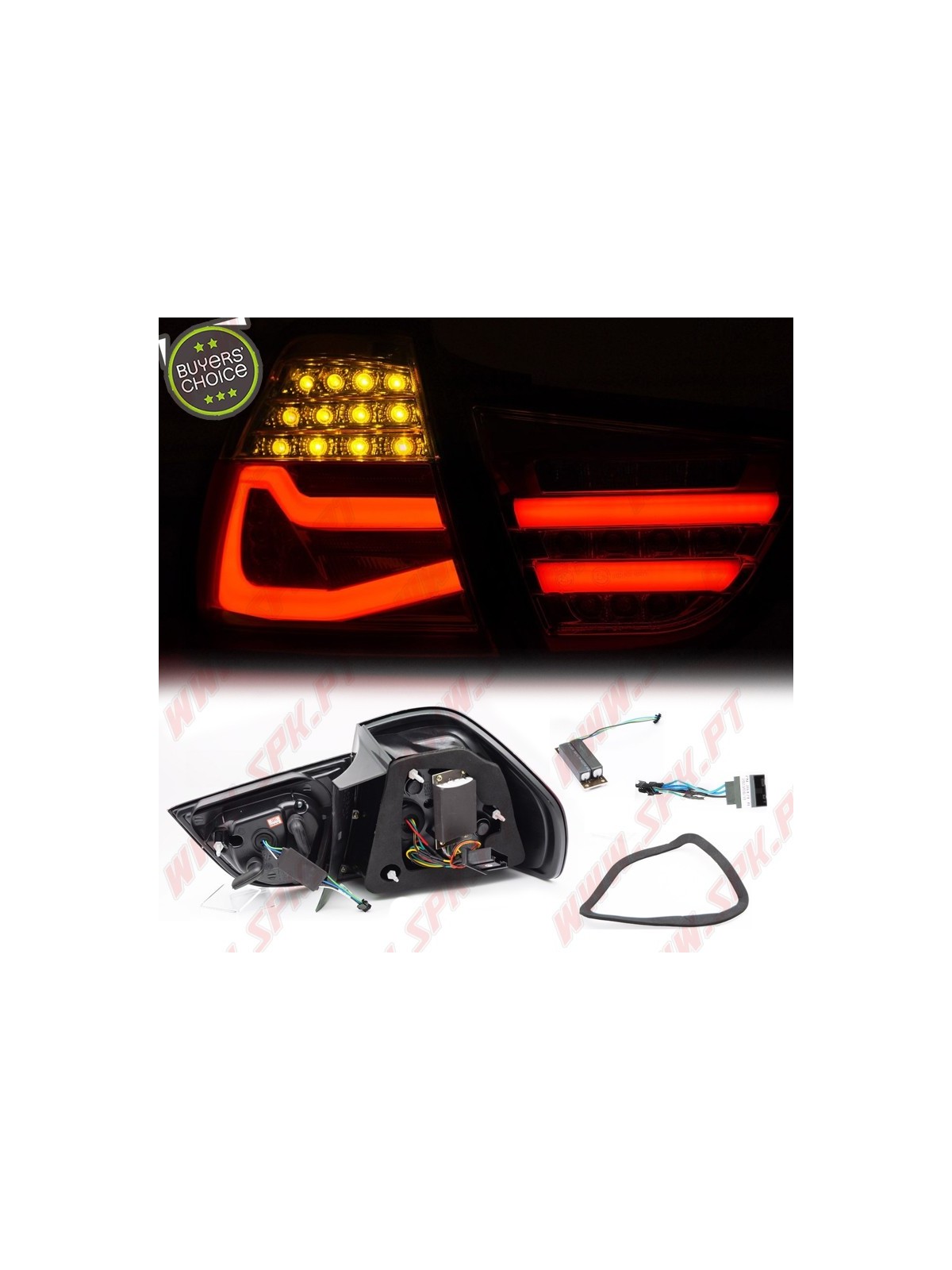 Farolins LED-BAR Red+Clear - BMW E90 LCI Sedan (2009-2011)