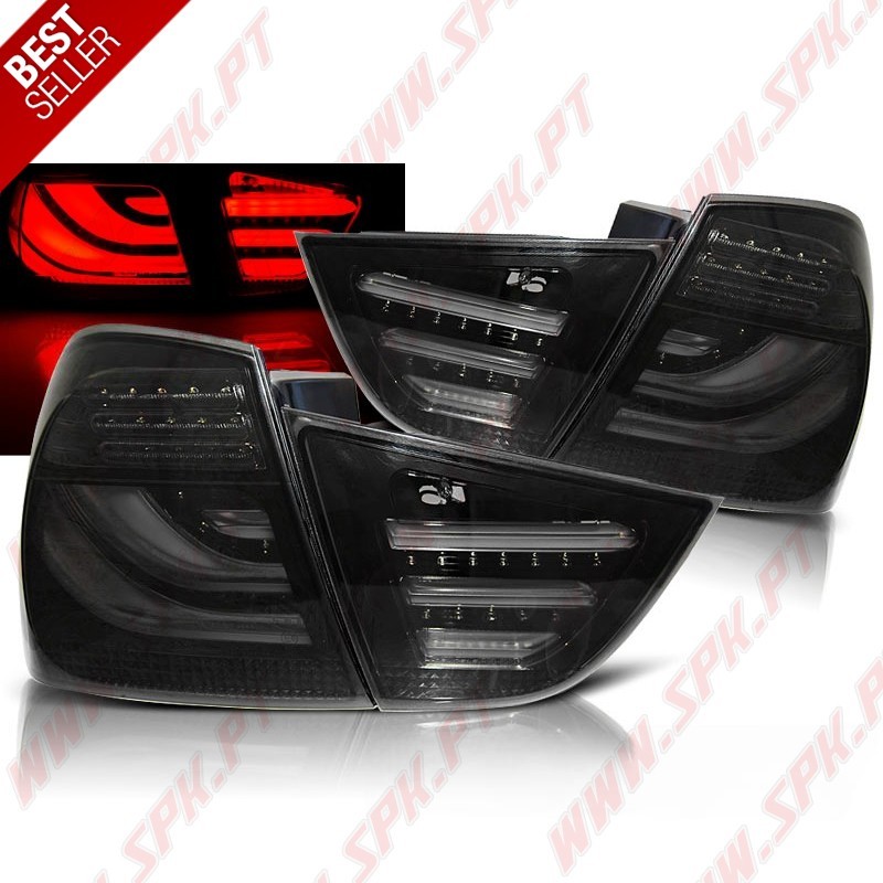 Farolins LED-BAR Black+Smoke - BMW E90 LCI Sedan (2009-2011) Farolins LED-BAR Black+Smoke - BMW E90 LCI Sedan (2009-2011)