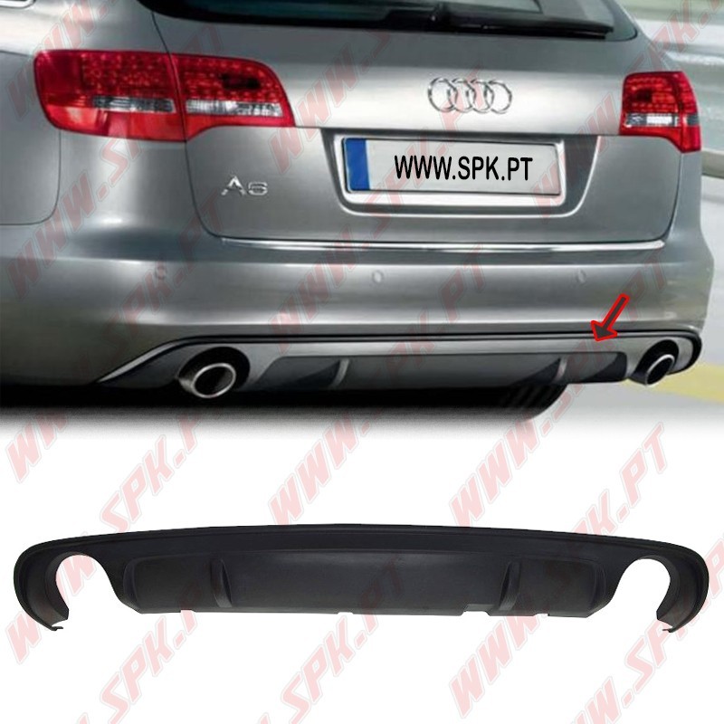 Difusor Traseiro Audi A6 C6 Sedan / Avant - 2009-2011