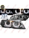 Faróis Angel Eyes 3D Chrome - BMW E46 Sedan / Touring (2001-2005) Faróis Angel Eyes 3D Chrome - BMW E46 Sedan / Touring (2001-2005)