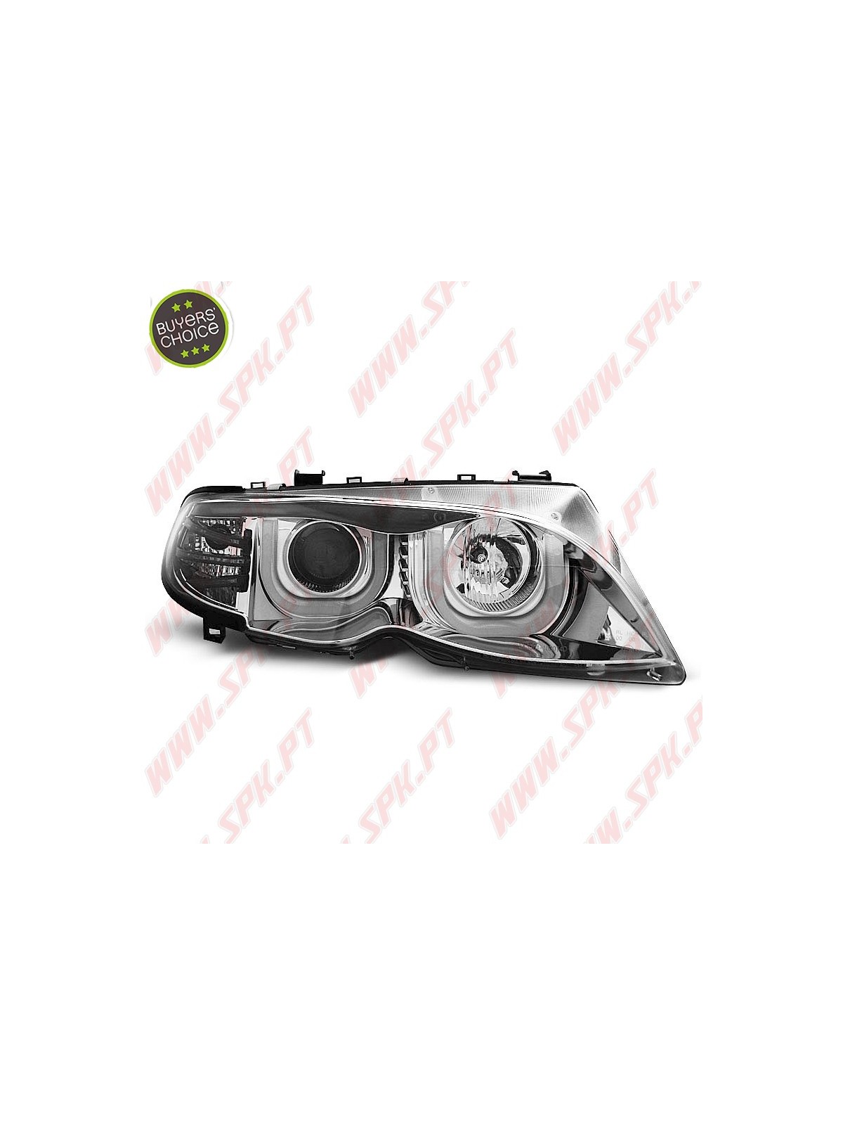 Faróis Angel Eyes 3D Chrome - BMW E46 Sedan / Touring (2001-2005) Faróis Angel Eyes 3D Chrome - BMW E46 Sedan / Touring (2001-2005)