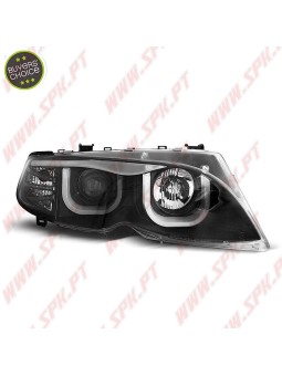 Faróis Angel Eyes 3D Black - BMW E46 Sedan / Touring (2001-2005)