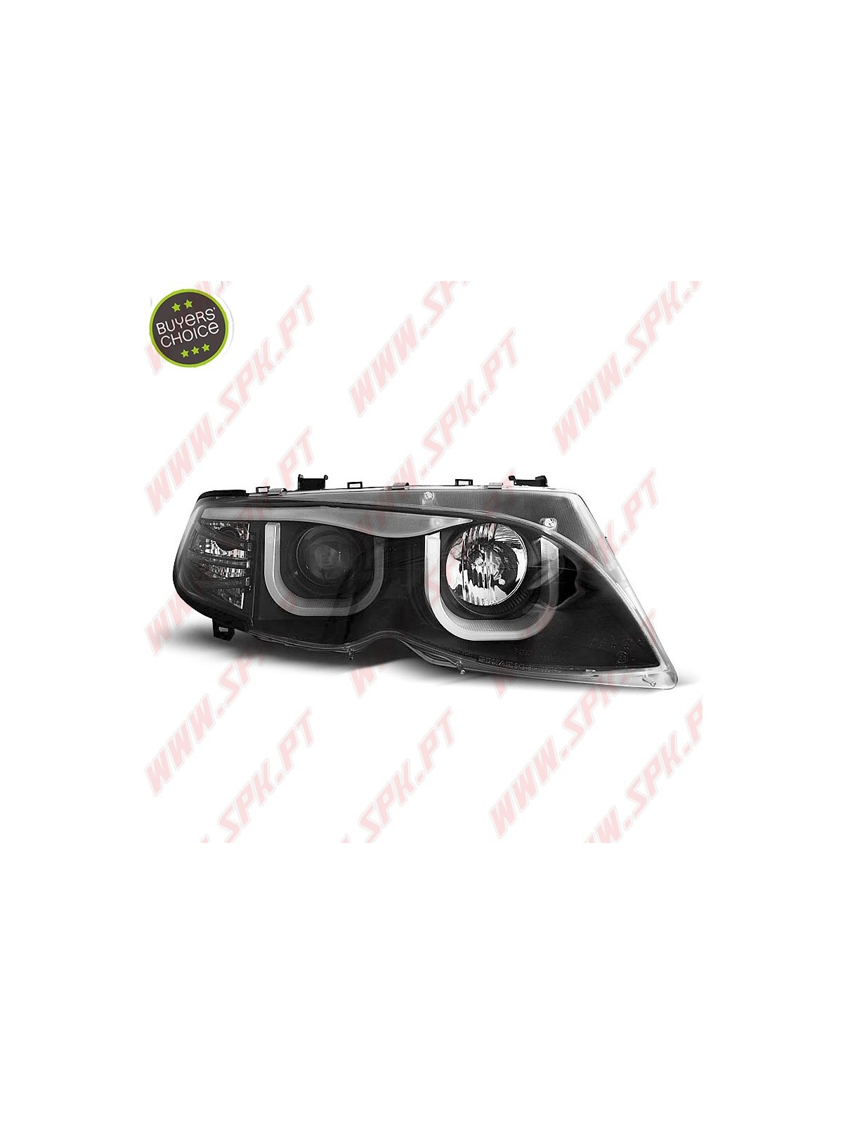 Faróis Angel Eyes 3D Black - BMW E46 Sedan / Touring (2001-2005)