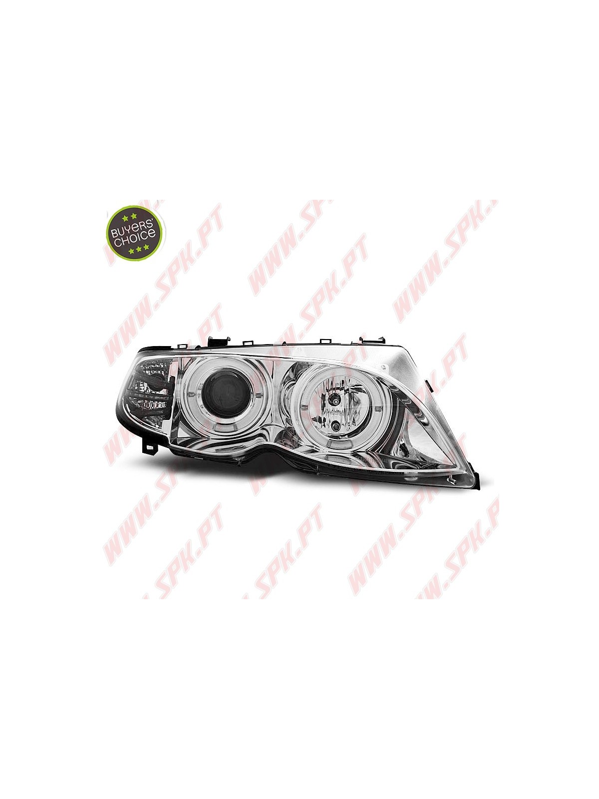 Faróis Angel Eyes Chrome - BMW E46 Sedan / Touring (2001-2005) Faróis Angel Eyes Chrome - BMW E46 Sedan / Touring (2001-2005)