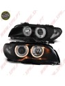 Faróis Angel Eyes Black - BMW E46 Coupe / Cabrio (2003-2006)