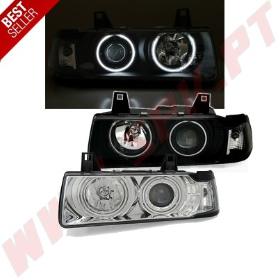 Faróis Angel Eyes CCFL - BMW E36 Sedan / Touring / Compact (1990-1998)