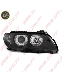 Faróis Angel Eyes Black - BMW E46 Coupe / Cabrio (2003-2006)
