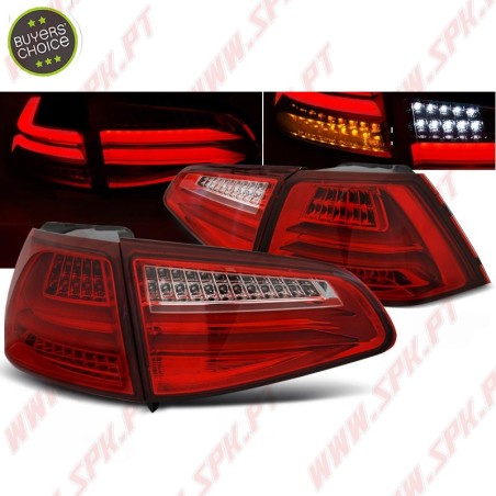 Farolins LED-BAR Red+Clear - VW Golf 7 (2013-2017)
