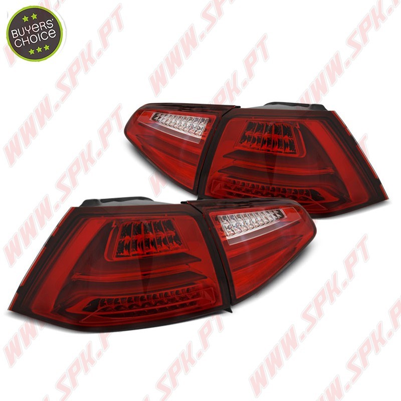 Farolins LED-BAR Red+Clear - VW Golf 7 (2013-2017)
