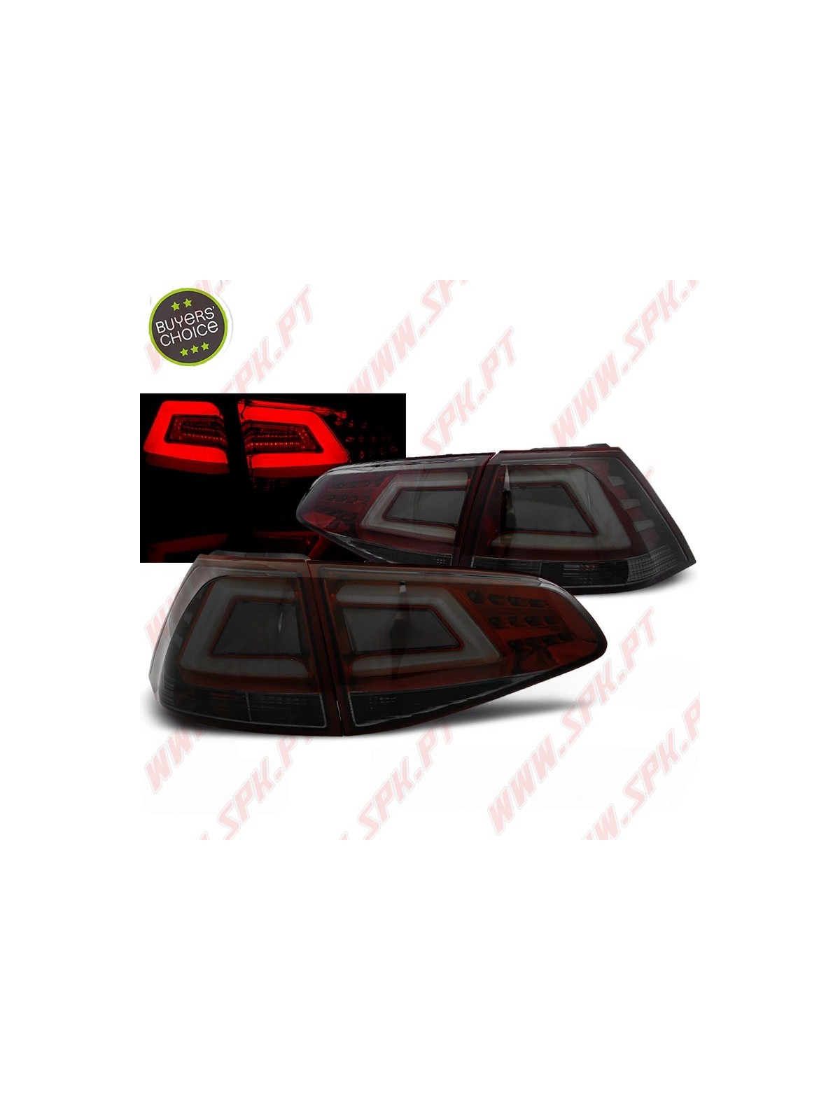 Farolins LED-BAR Red+Smoke - VW Golf 7 (2013-2017)