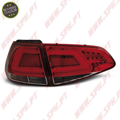 Farolins LED-BAR Red+Clear - VW Golf 7 (2013-2017)