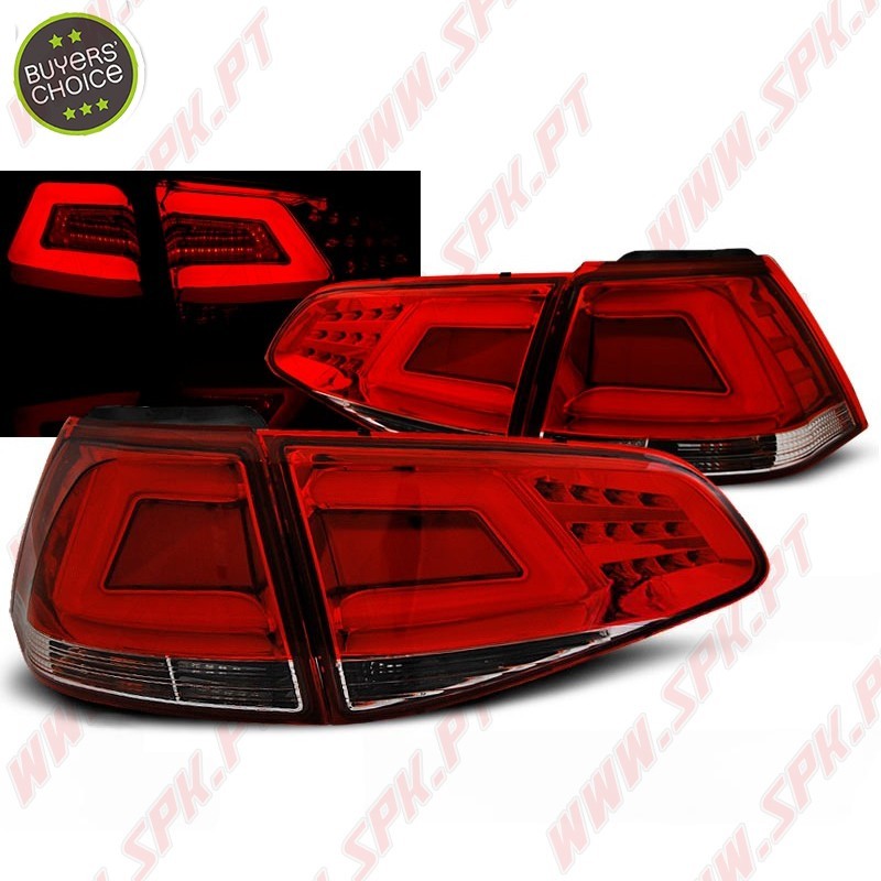 Farolins LED-BAR Red+Clear - VW Golf 7 (2013-2017) Farolins LED-BAR Red+Clear - VW Golf 7 (2013-2017)