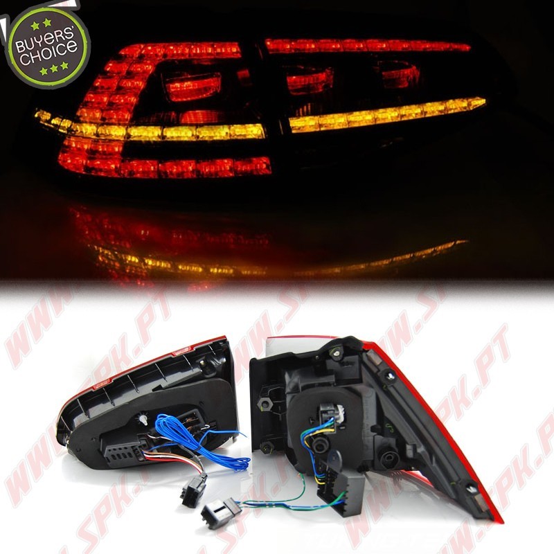 Farolins LED Dark Red - VW Golf 7 (2013-2017) Farolins LED Dark Red - VW Golf 7 (2013-2017)