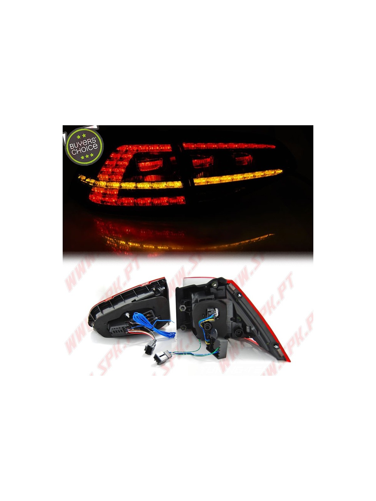 Farolins LED Dark Red - VW Golf 7 (2013-2017)