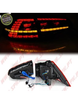Farolins LED Red+Clear - VW Golf 7 (2013-2017)