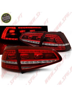 Farolins LED Red+Clear - VW Golf 7 (2013-2017)